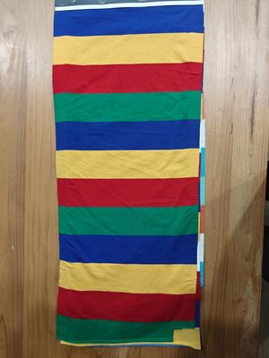 Un buen precio. Tejido de punto natural, fácil de cuidar, flexible y de moda, de rayas, para el terry francés en línea