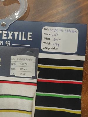 Un buen precio. Absorción de sudor Tejido de punto a rayas cómodo y suave para camiseta de polo en línea