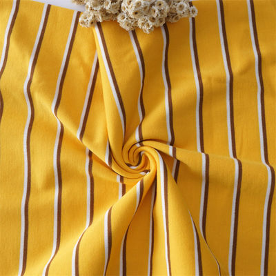 Un buen precio. Tejido de punto rayado transpirable e higroscópico para uso informal en línea