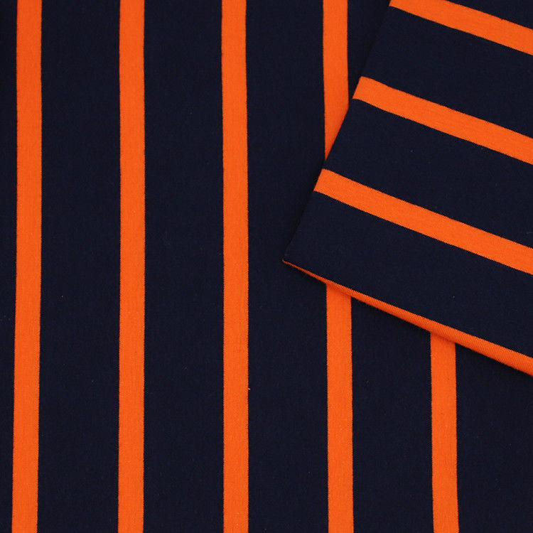 Tejido de camiseta orgánica absorbente de sudor, 190 gramos 32S Tejido de algodón Lycra