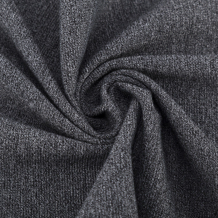 Tejido de jacquard de punto sólido resistente al desgaste 165g Material teñido de hilo para camiseta de polo