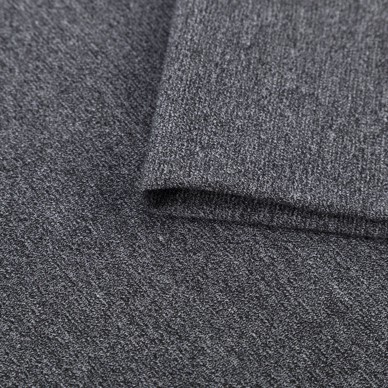 Tejido de jacquard de punto sólido resistente al desgaste 165g Material teñido de hilo para camiseta de polo