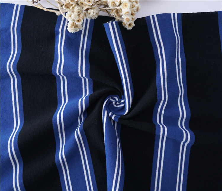 Tejido de algodón y lino puro para la piel, absorbente de sudor, de material rayado, para camisa informal