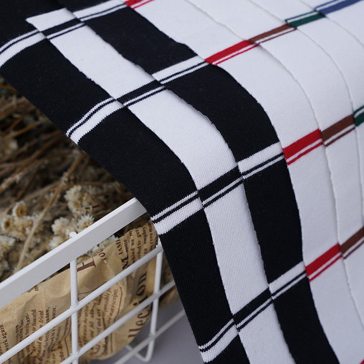 Cabaña pura de hilados duraderos y tejido de material rayado absorbente para ropa deportiva