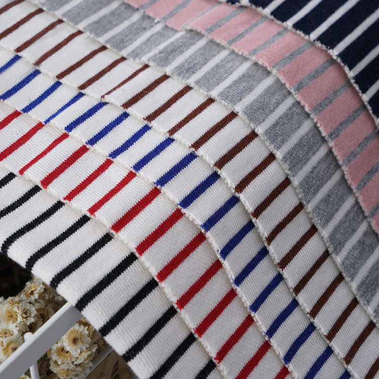 Elegante y cómodo y generoso y casual Tejido de algodón rayado para sudadera con capucha