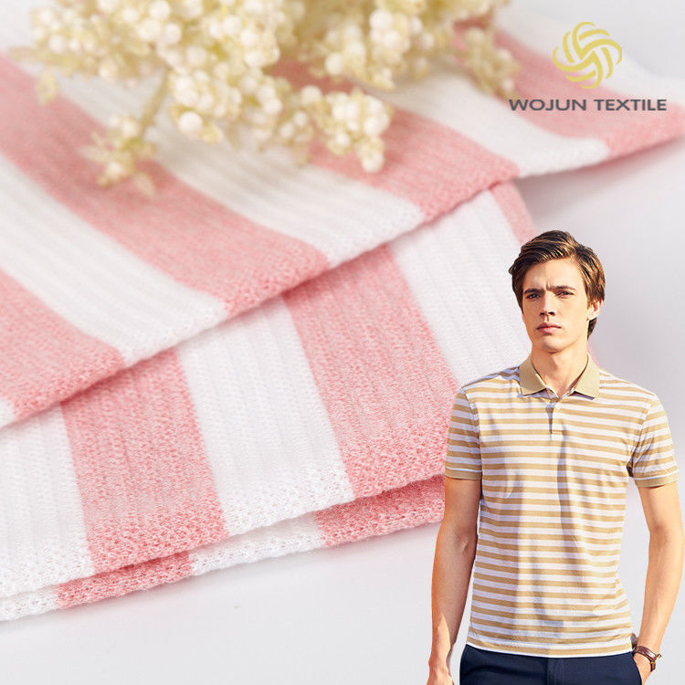 Absorción de agua respirable fácil de secar Tejido de algodón Pique para camisa de negocios de polo