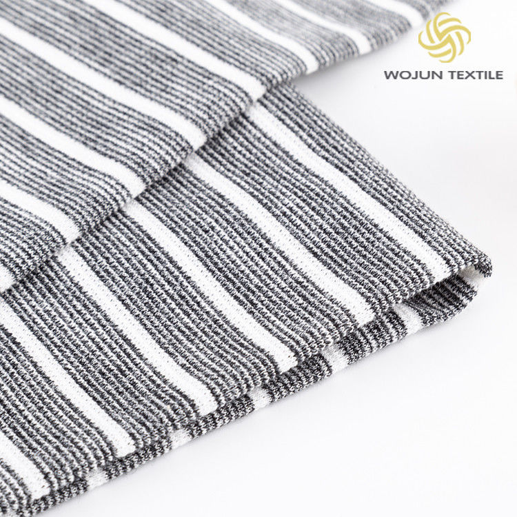No es fácil de pillar Tejido de algodón de rayas suaves Refrescante camiseta única para el uso casual