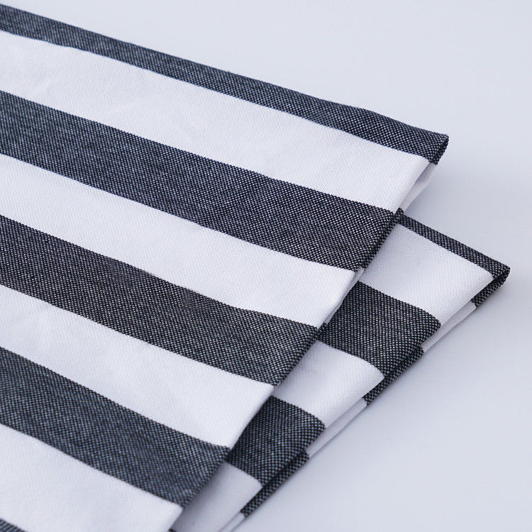 Tejido de punto de algodón confeccionado con rayas para camisa de polo