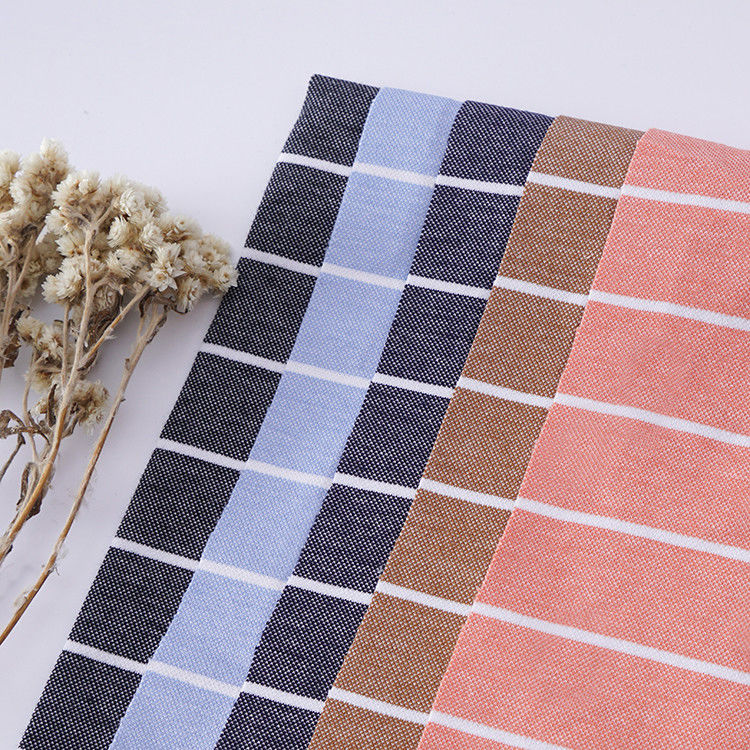 Tejido de punto a rayas con elasticidad moderada para camisa de polo