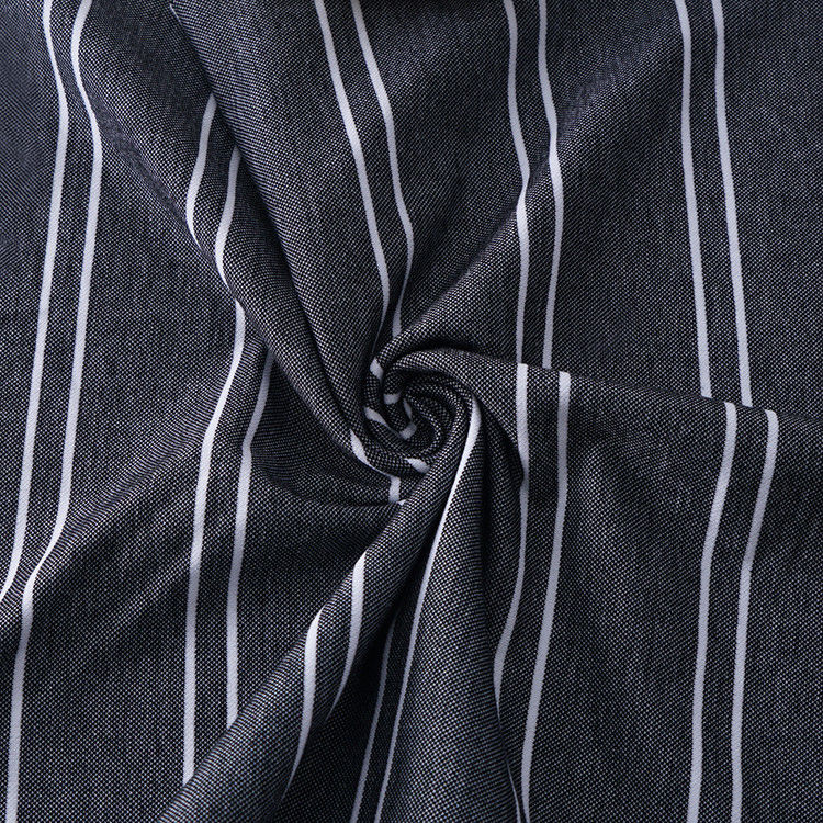 Apoyar la personalización y el estilo de tejido de punto a rayas ecológicos y amigables para la piel para camisa de polo