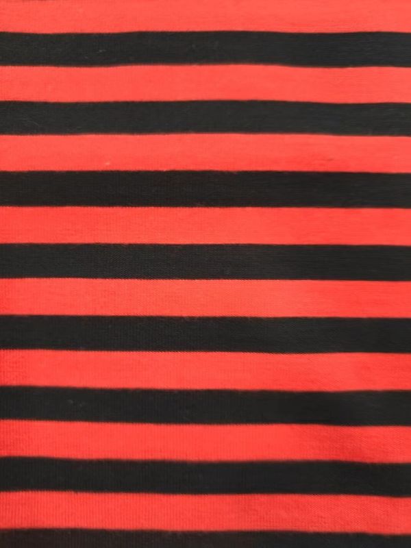 Tejido de material de algodón suave y rayado para camisetas