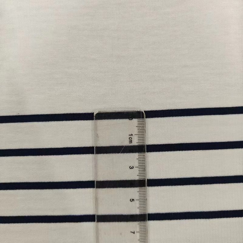 Tejido de punto a rayas para camiseta