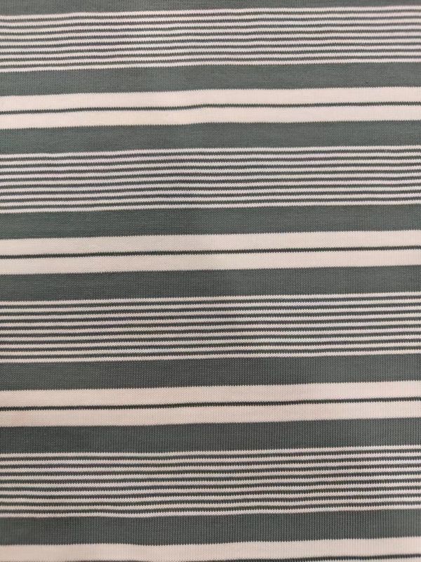 Tejido de algodón a rayas de alta calidad y ecológico para camiseta