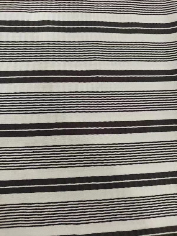 Tejido de algodón a rayas de alta calidad y ecológico para camiseta