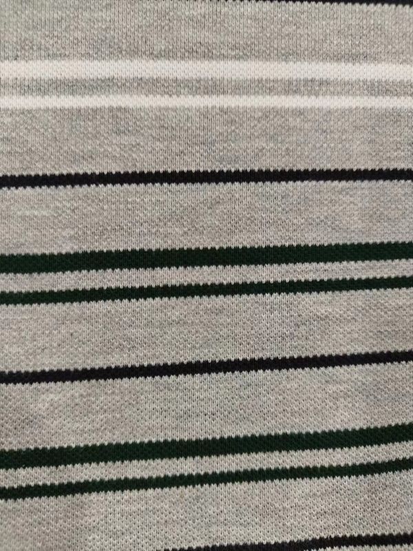 Tejido de punto a rayas para camisa de polo