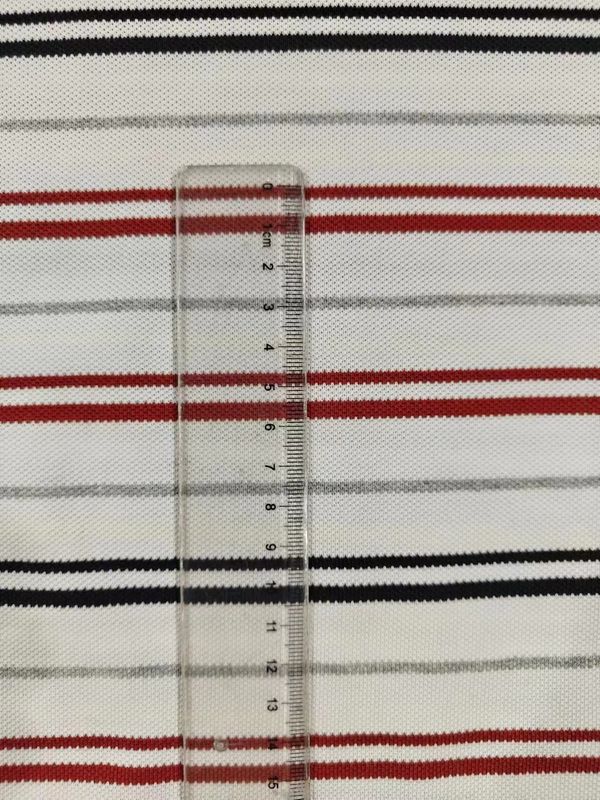 Tejido de punto a rayas para camisa de polo