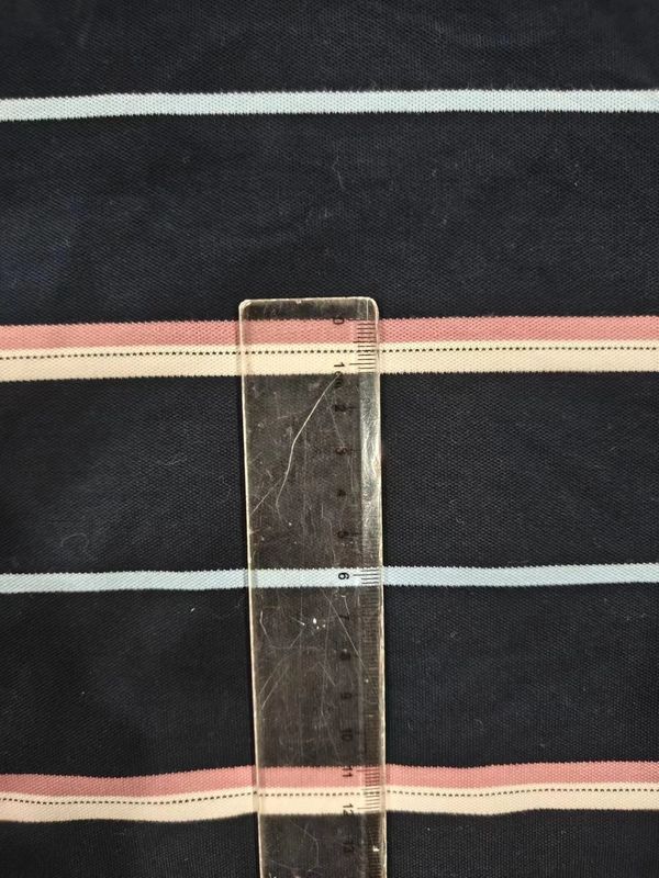 Cuidado fácil y de alta calidad Tejido de punto de rayas limpio y cómodo para camiseta de polo