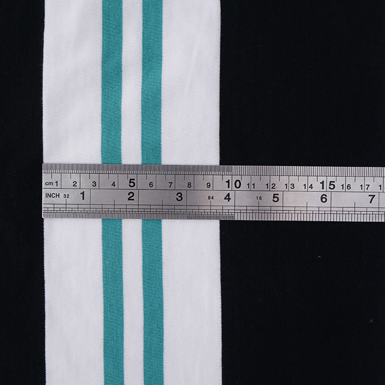 Tejido de punto a rayas para camiseta
