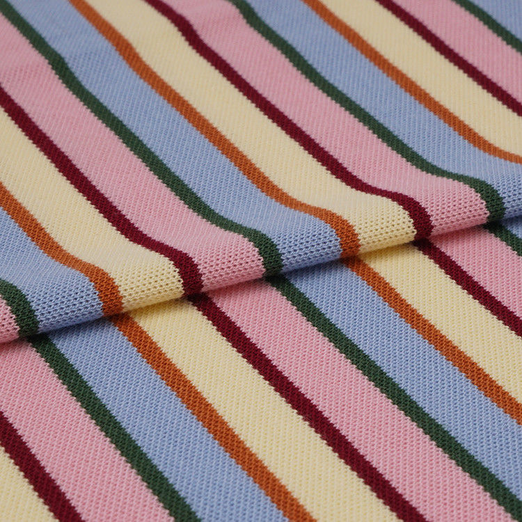 Tejido de punto suave y de rayas suaves y absorbente de humedad para uso informal