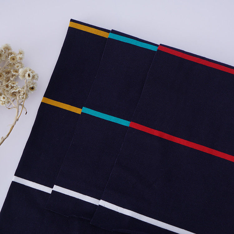 Tejido blando y transpirable y absorbente de humedad Hygroscopic de punto a rayas para camiseta de polo