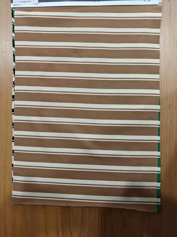 Tejido de punto a rayas para camiseta