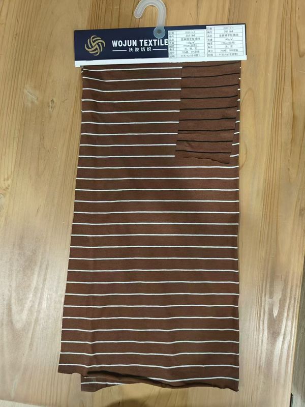 Tejido de material rayado resistente al desgaste, respetuoso con el medio ambiente y la piel, para uso informal