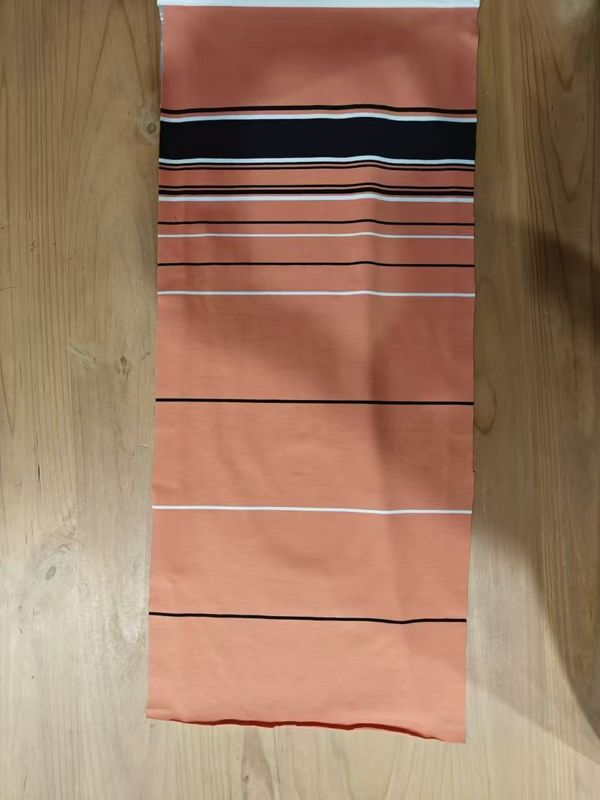 Suave y cómodo, duradero y suave de estilo de tela de material a rayas para camiseta