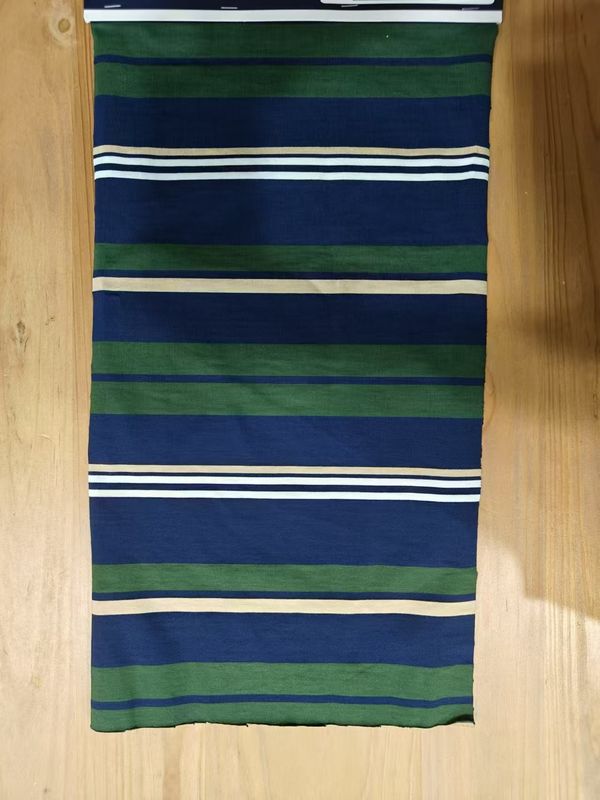 Tejido de punto a rayas para camisa de polo que absorbe el sudor