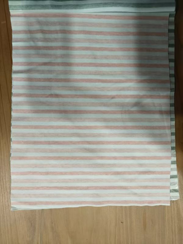 Tejido de material rayado resistente al desgaste y suave, transpirable y duradero para uso informal