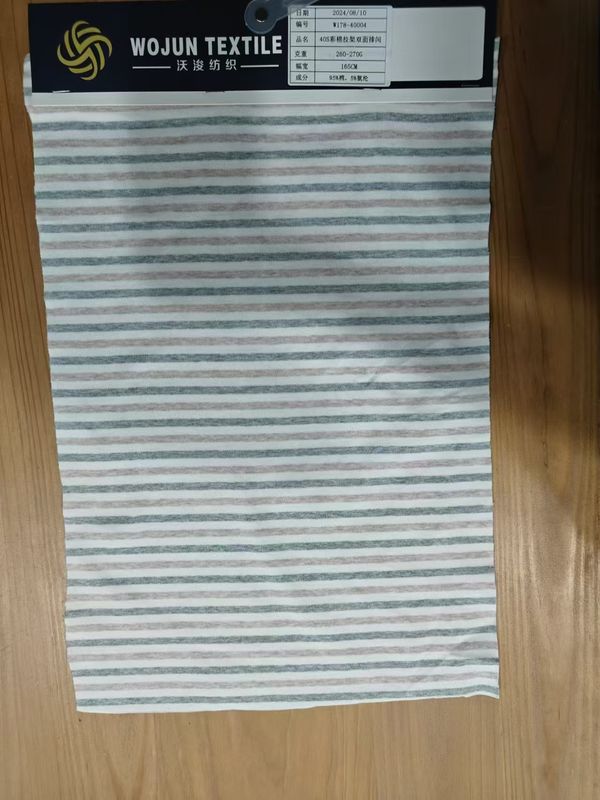 Tejido de material rayado resistente al desgaste y suave, transpirable y duradero para uso informal