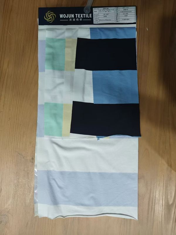 Tejido de punto a rayas suave y suave para camiseta