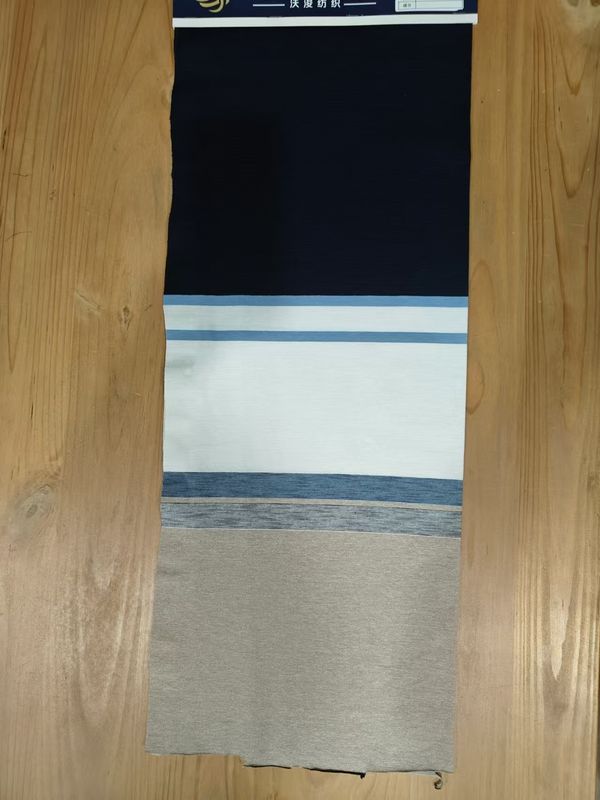 Toque suave y fresco y seco suave y de moda grano claro de rayas de tejido de punto para camiseta de polo