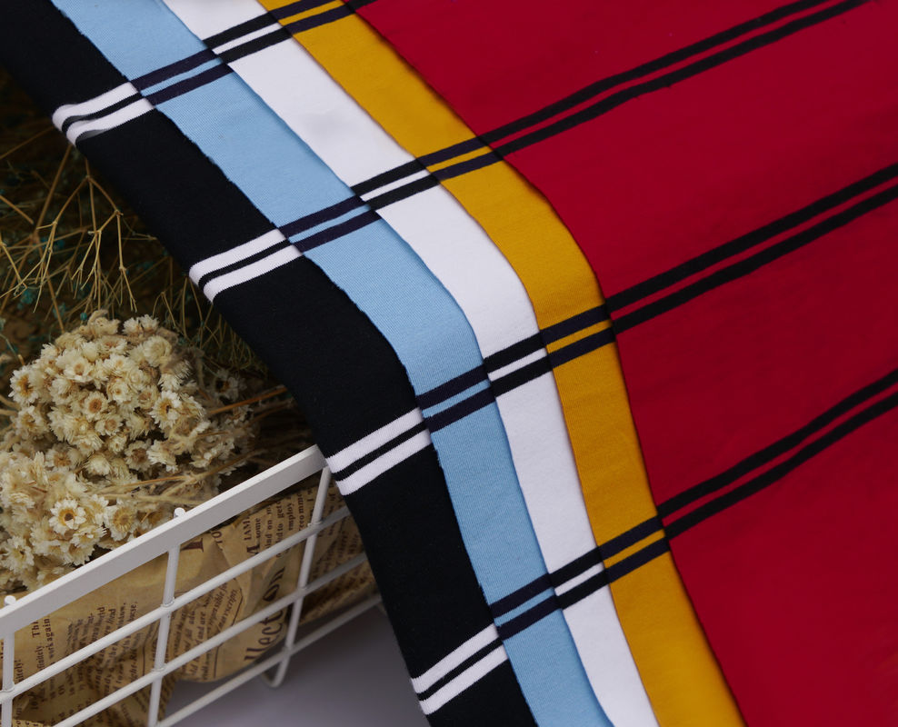 Tejido de material estriado elástico y duradero que absorbe el sudor para camiseta de polo