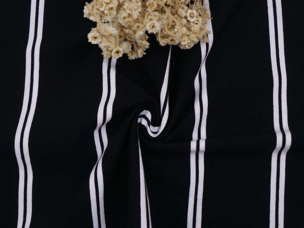 Tejido de material estriado elástico y duradero que absorbe el sudor para camiseta de polo