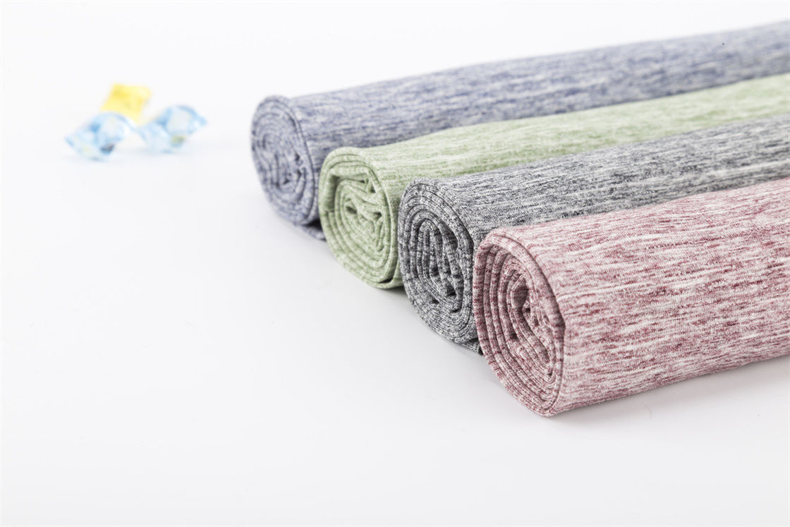 Tejido de material rayado para camiseta, limpio y saludable para la piel y el medio ambiente