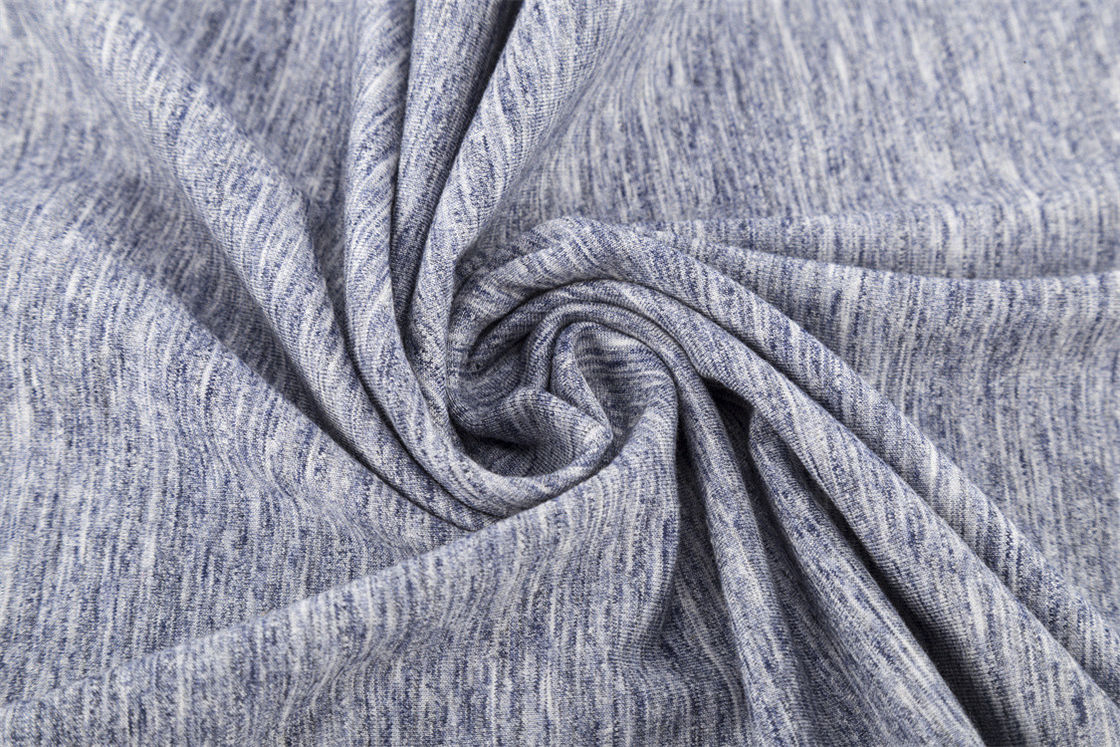 Tejido de material rayado para camiseta, limpio y saludable para la piel y el medio ambiente