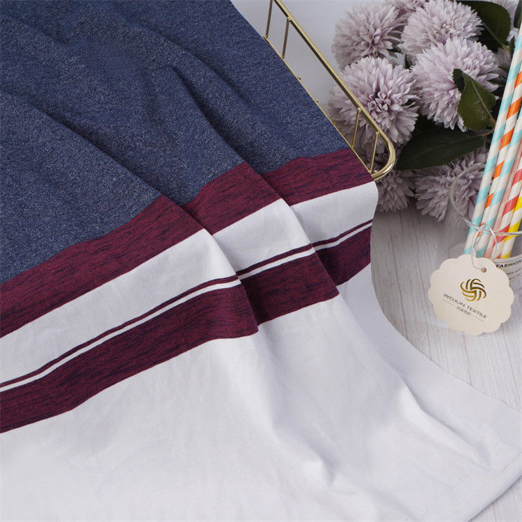 Tejido de punto a rayas de moda y clásico para camiseta