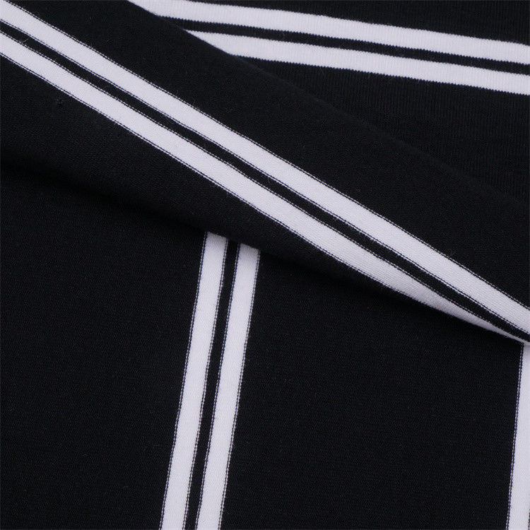 Tejido de punto a rayas para camisa de polo
