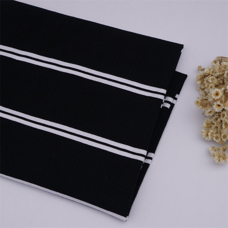 Tejido de punto a rayas para camisa de polo
