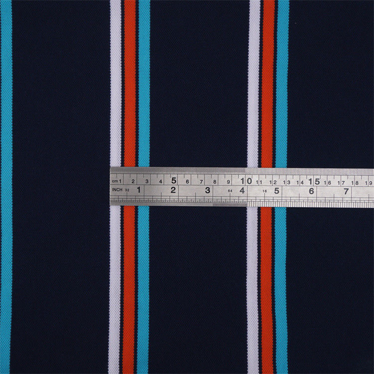 Tejido de punto rayado resistente al desgaste para camisa de polo