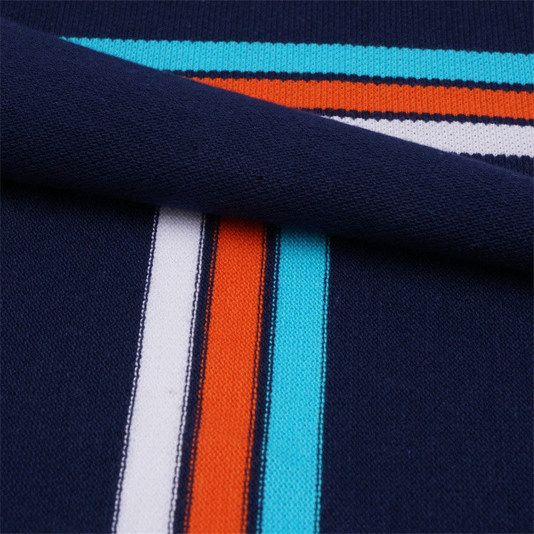 Tejido de punto rayado resistente al desgaste para camisa de polo