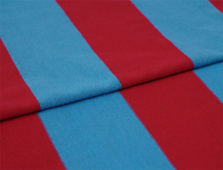 Tejido de punto natural de rayas resistente al desgaste y saludable y transpirable para camisa de polo