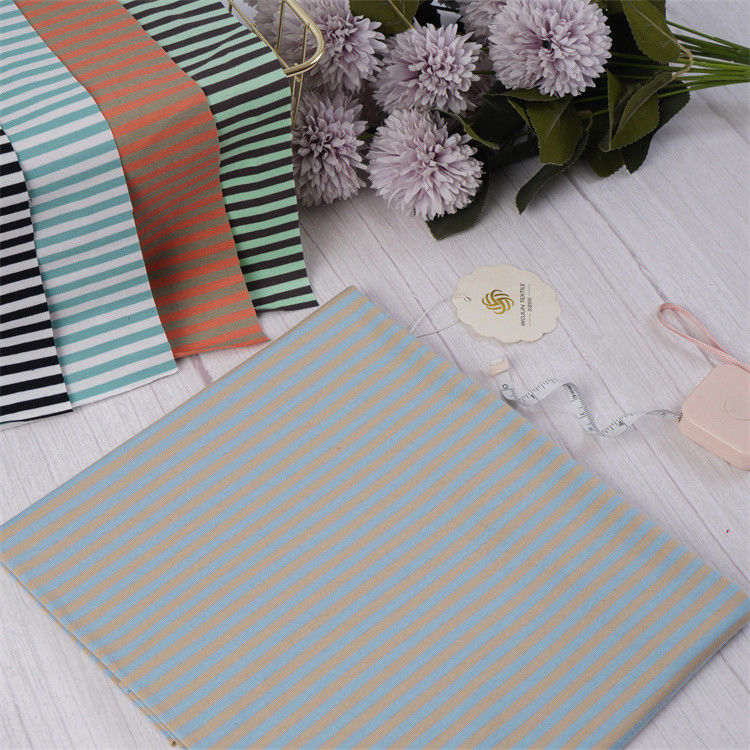 Tejido de punto con rayas duraderas, cómodas, suaves y saludables para uso informal