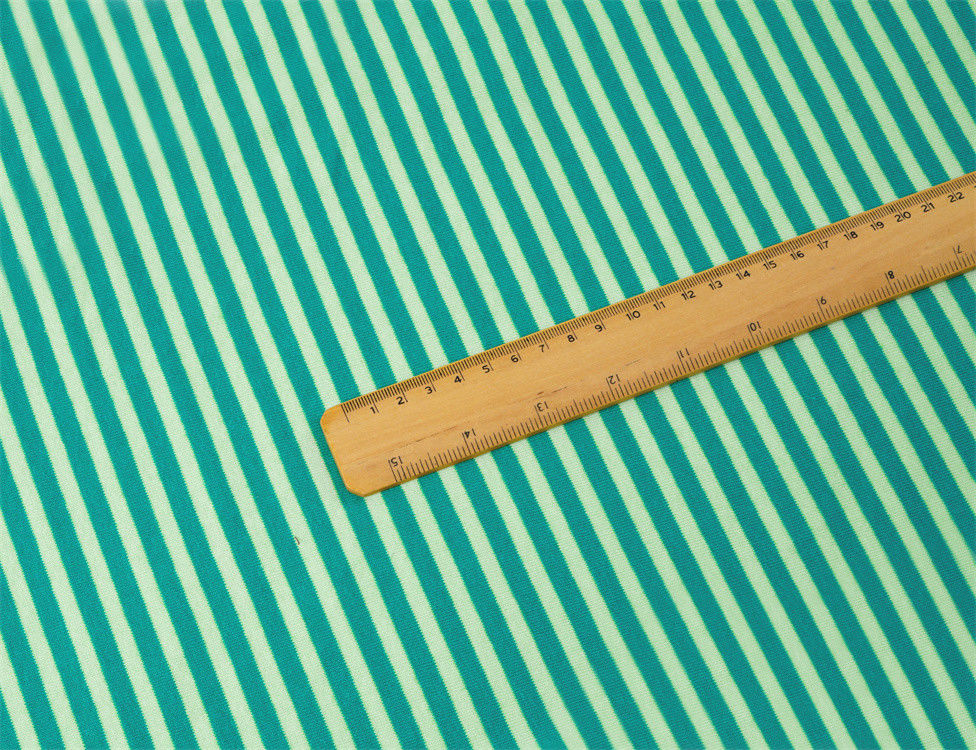 Tejido de material natural, saludable y elegante, transpirable y amigable para la piel, de rayas, para camiseta