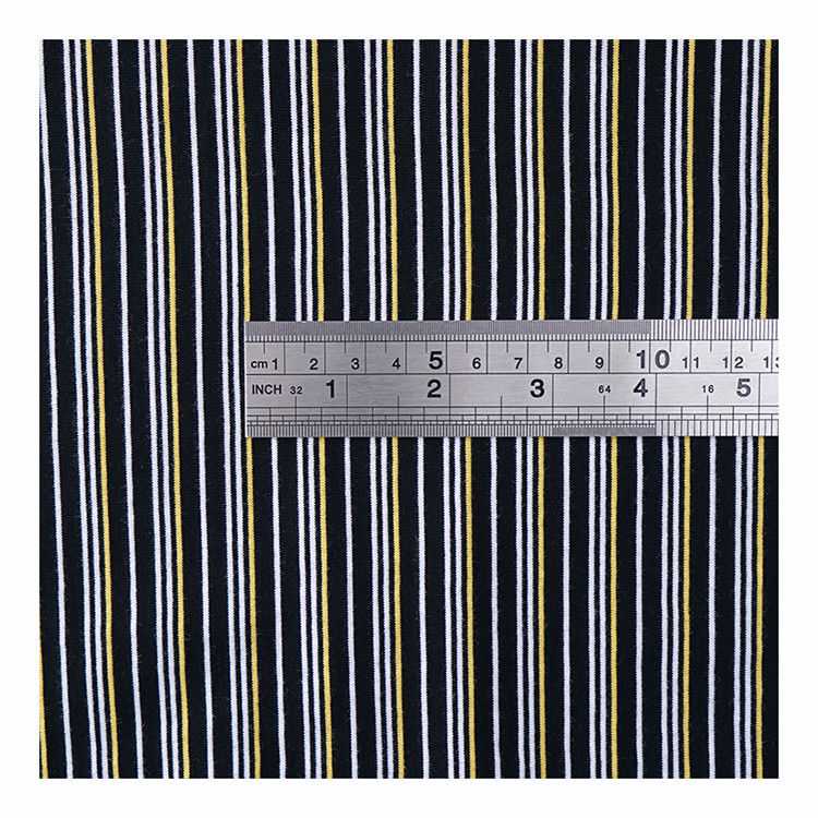 Resistencia al desgaste y Salud y tranquilidad Tejido de material rayado para camiseta