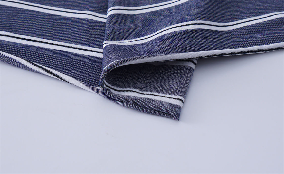 Tejido de algodón flexible y flexible para camiseta de polo