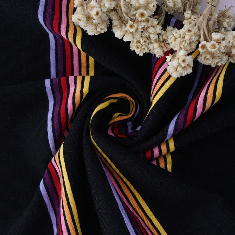 Tela de punto a rayas para camisa de polo