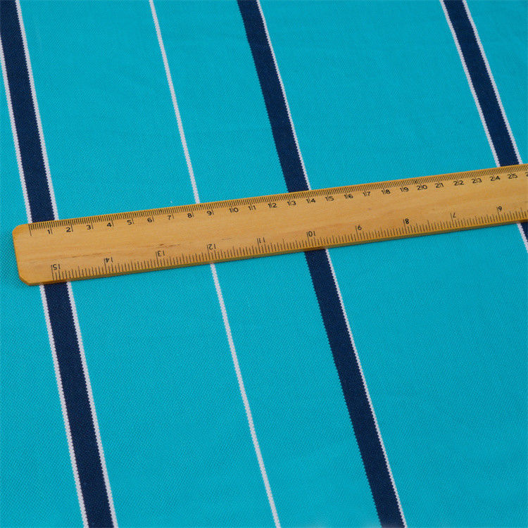 Tejido de punto a rayas saludable y transpirable, amigable con la piel, de buena textura, para camisa de polo