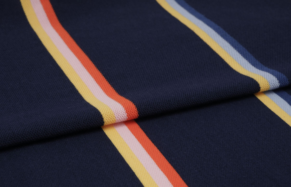 Tejido de punto a rayas para camiseta