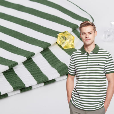 Un buen precio. Tejido de punto a rayas resistente a las arrugas 100% algodón en línea